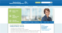 Desktop Screenshot of businesstravel.maritimetravel.ca